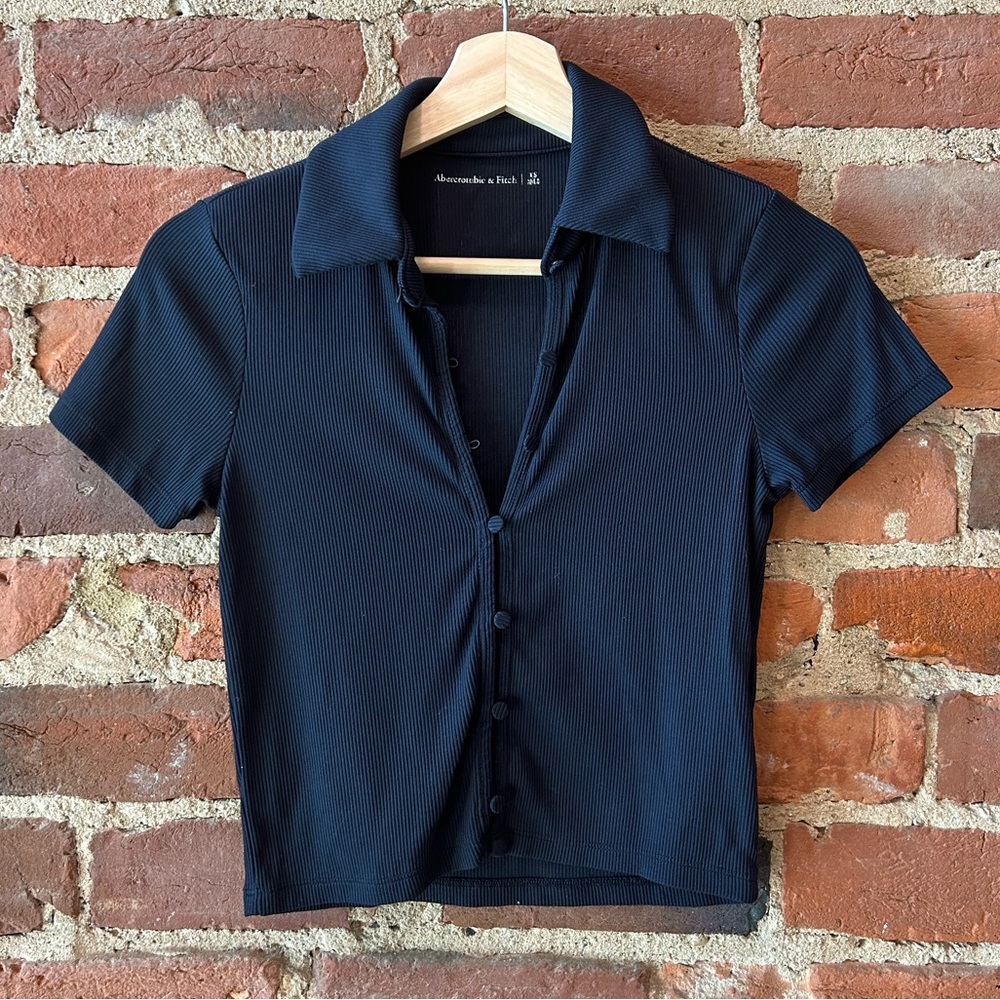 Abercrombie & Fitch Black Polo